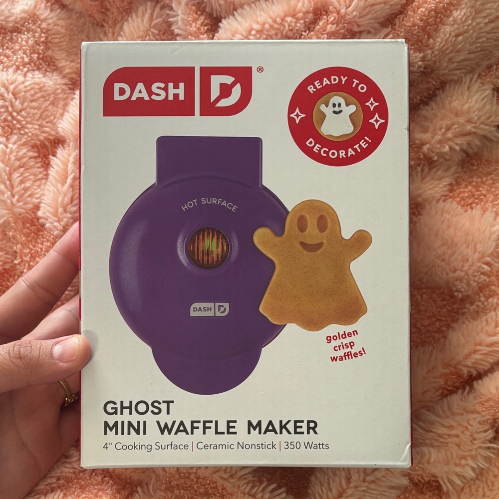 Ash Purple Ghost Mini Waffle Maker